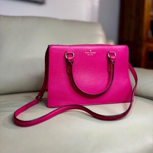 Kate Spade New York Magenta Leather Shoulder Bag